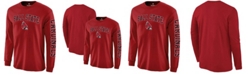 Fanatics Men's Red Ball State Cardinals Distressed Arch Over Logo Long Sleeve T-shirt